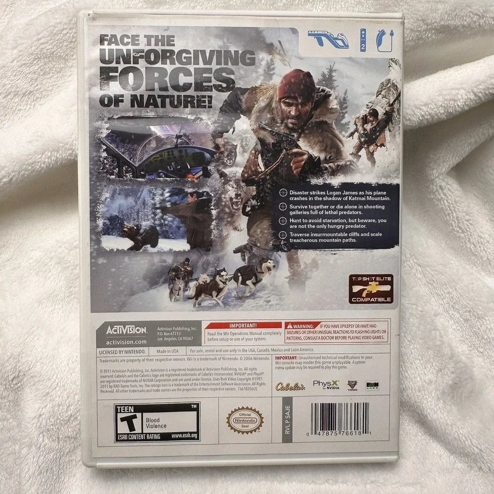 Cabela's Survival: Shadows of Katmai‎ (Nintendo Wii, 2011)